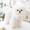 Princess-Style Dog Dress with Bow and Butterfly Skirt