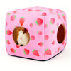 Cozy Fleece Hideout Bed for Small Pets