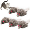 Jouet Souris en Peluche pour Chat avec Longue Queue