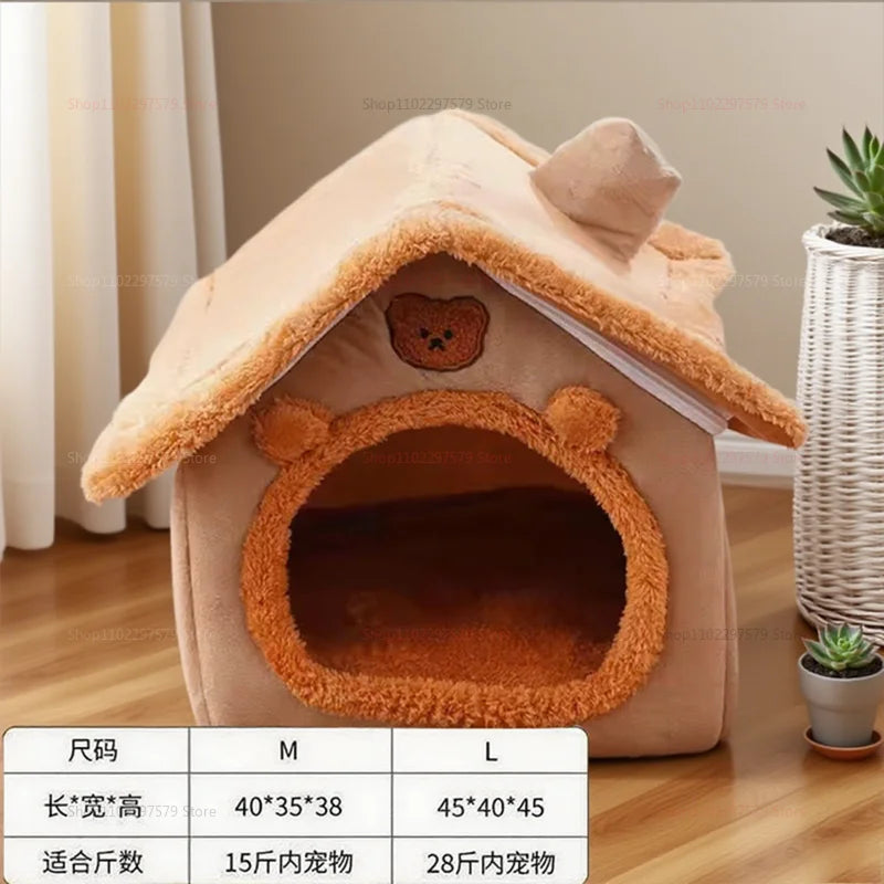 Maison pliable pour chats et petits chiens
