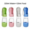 2-in-1 Portable Dog Water Bottle with Food Container