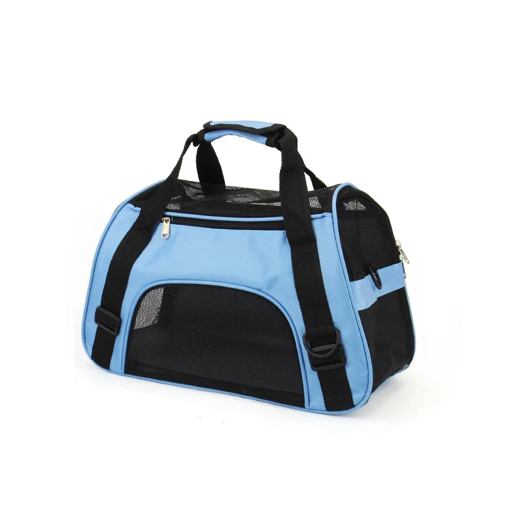 Portable Mesh Pet Carrier Bag for Cats & Small Dogs