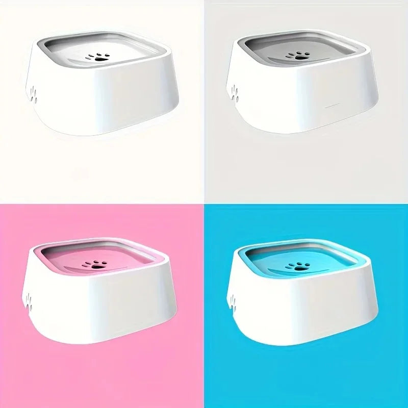 Spill-Resistant Slow Water Feeder Bowl for Dogs