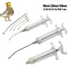Manual Bird Feeding Syringe with Stainless Steel Elbow Tube