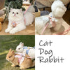 Princess Style Adjustable Cat Harness and Leash Set for Small Pets
