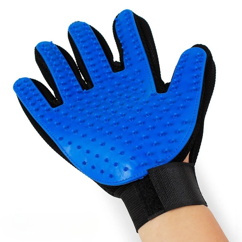 Five-Finger Pet Grooming Gloves