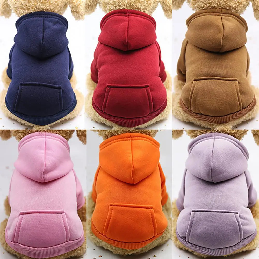 Cozy Hooded Dog Sweatshirt with Pocket