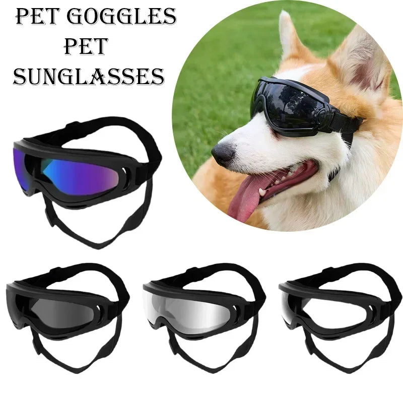 Adjustable Anti-UV Dog Goggles with Windproof Lenses