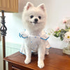Cool Cotton Summer Dress for Small Dogs with Bow Print