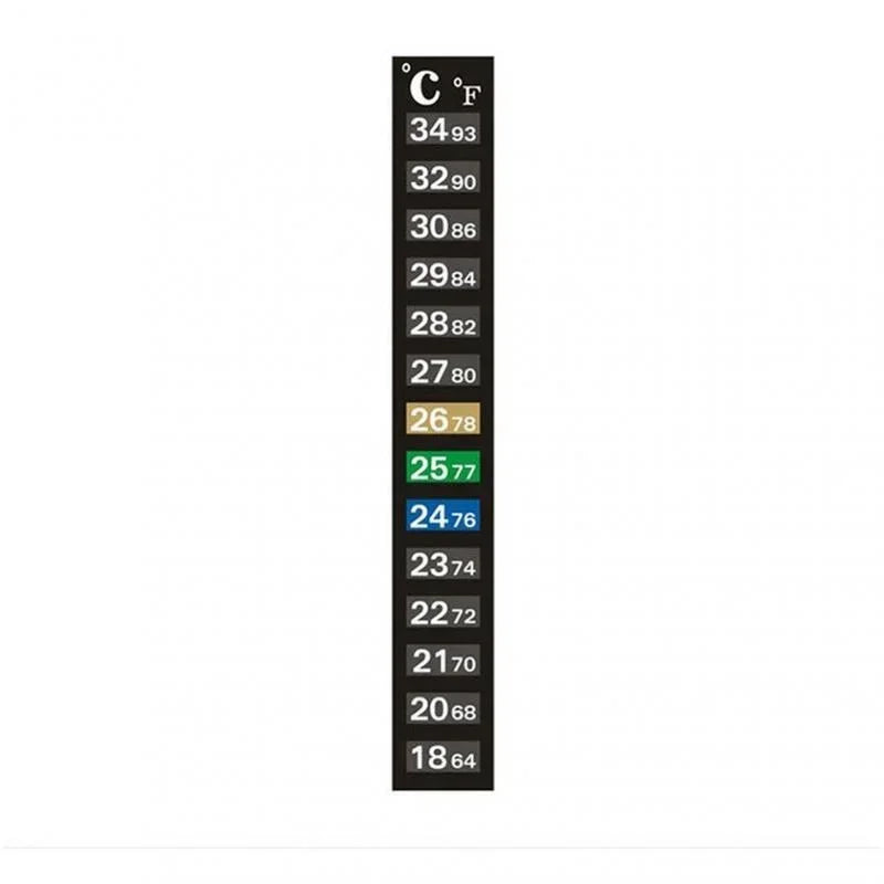 Aquarium Thermometer Stick-On Dual Scale, 5 or 10 Pack