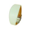 Wide Leather Dog Collar for Long-Necked Breeds