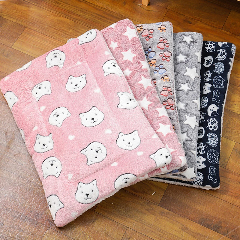 Tapis Douillet en Peluche pour Chats et Petits Chiens