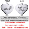 Personalized Pet ID Tag for Collar - Engraved Heart Tag