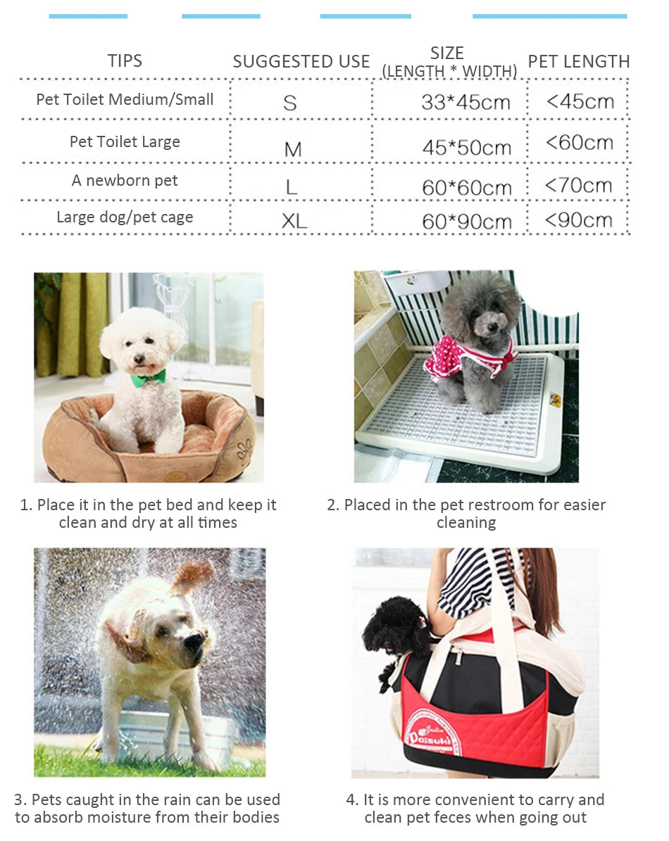 Disposable Absorbent Dog Diapers for Puppy Training
