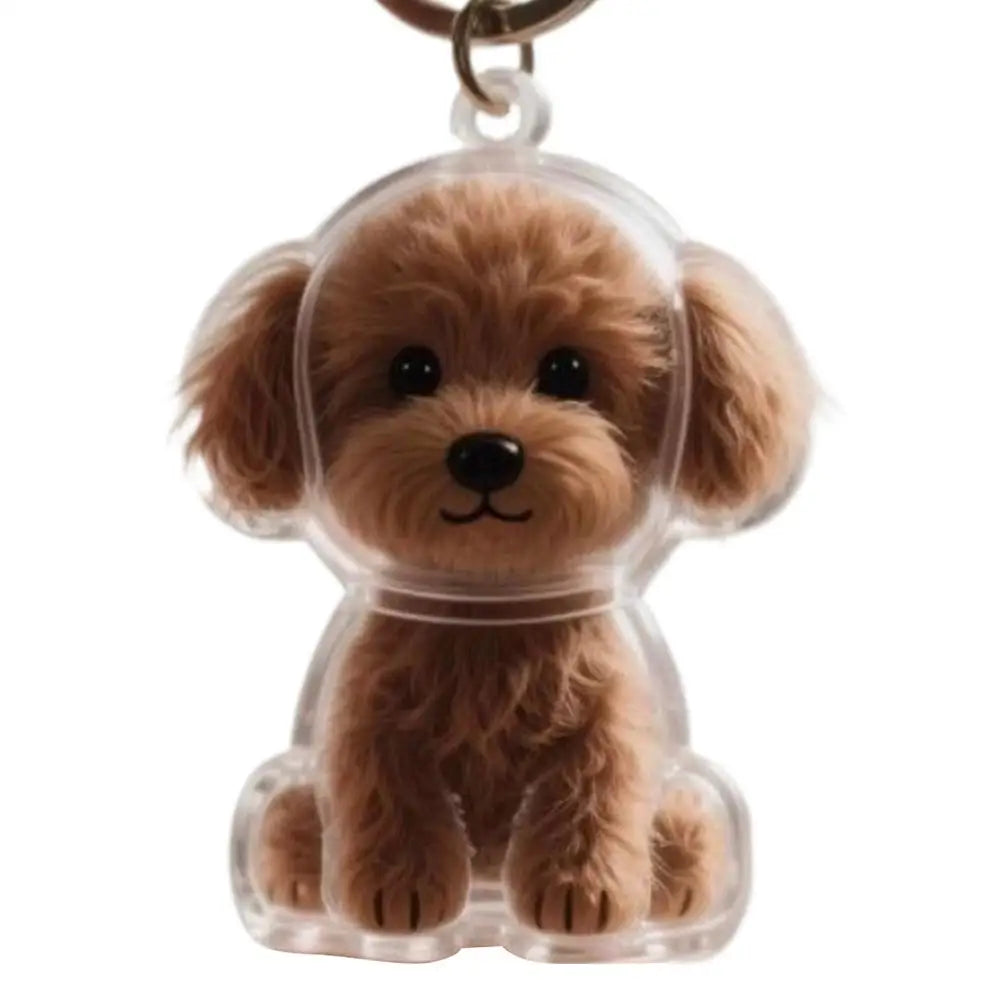 Pet Hair Keepsake Keychain – Memorial Pendant for Dog & Cat Fur