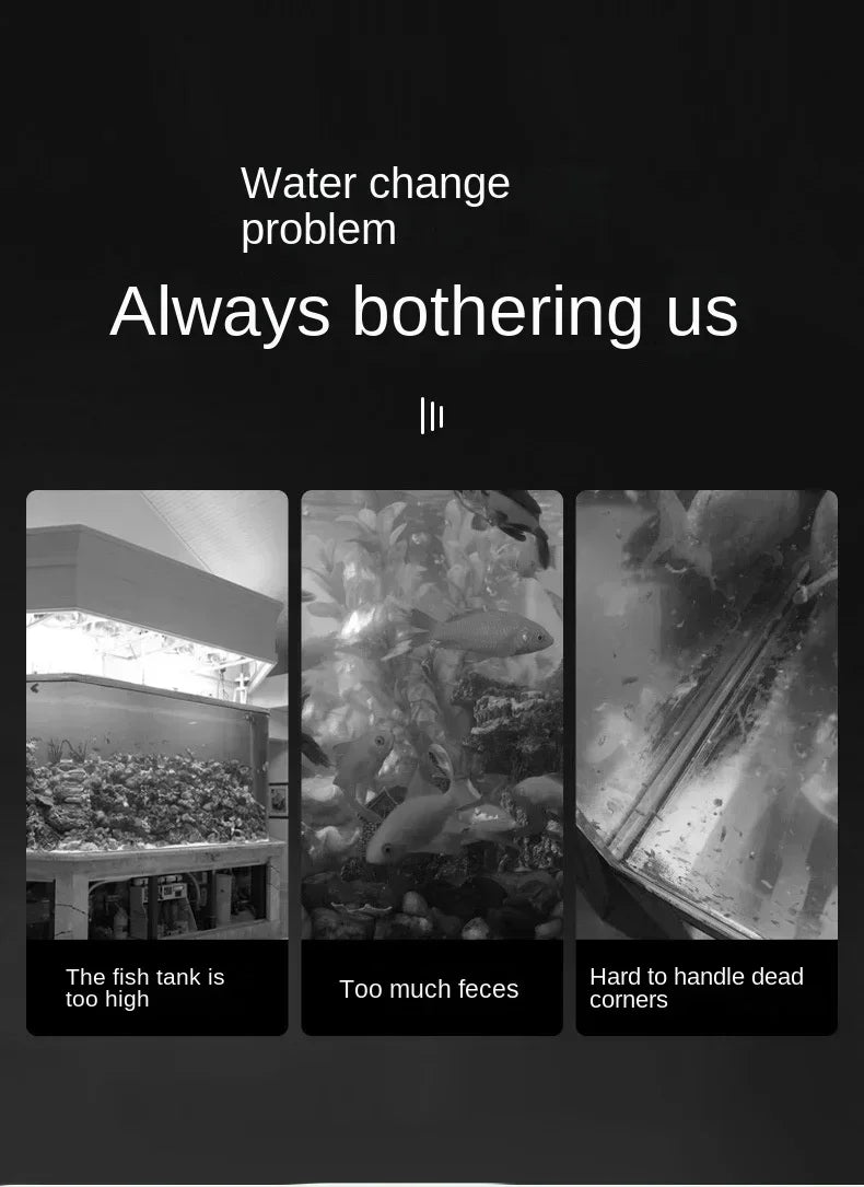 شفاط حوض السمك وشفط الرمل مع أنبوب تمديد