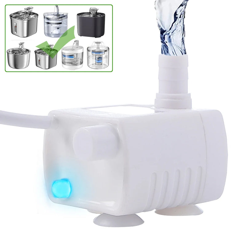 مضخة ماء LED لنافورة القطط