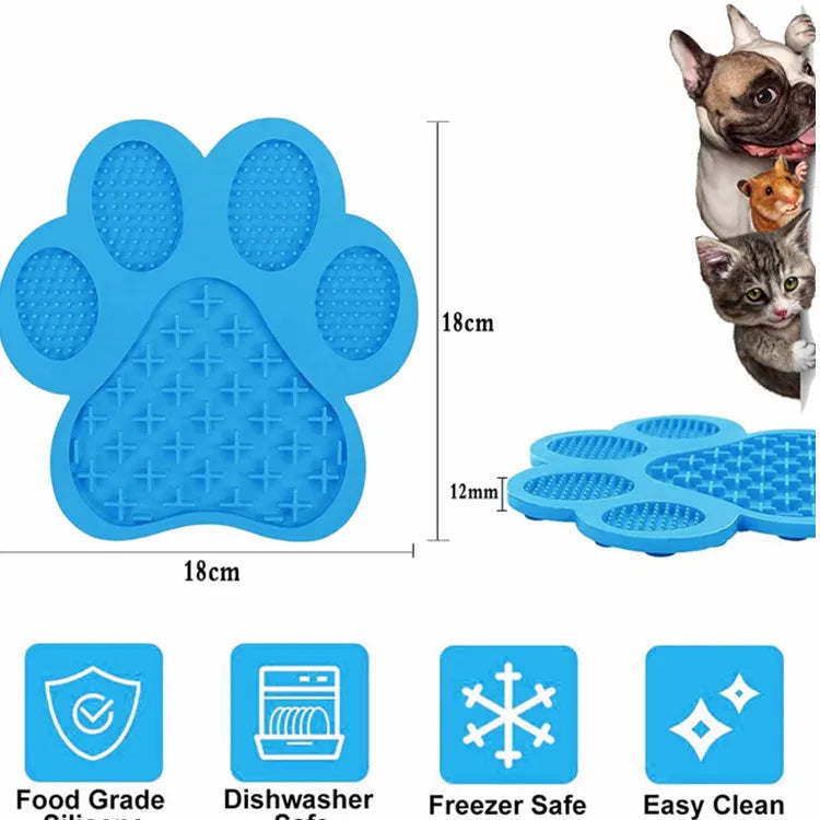 Silicone Pet Licking Mat with Suction Cups