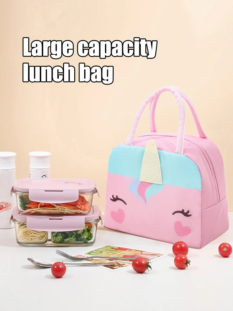 3D Cartoon Insulated Lunch Tote