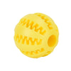 Interactive Rubber Dog Toy Ball with Treat Dispenser