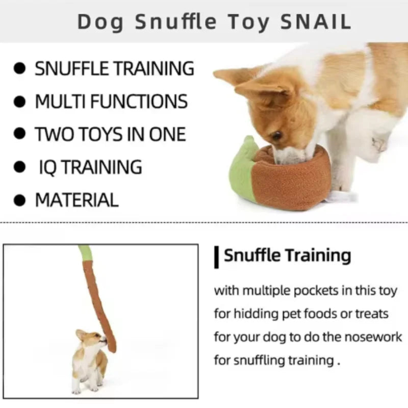 Schneckenförmiges Duft-Räuspielzeug für Hunde und Katzen