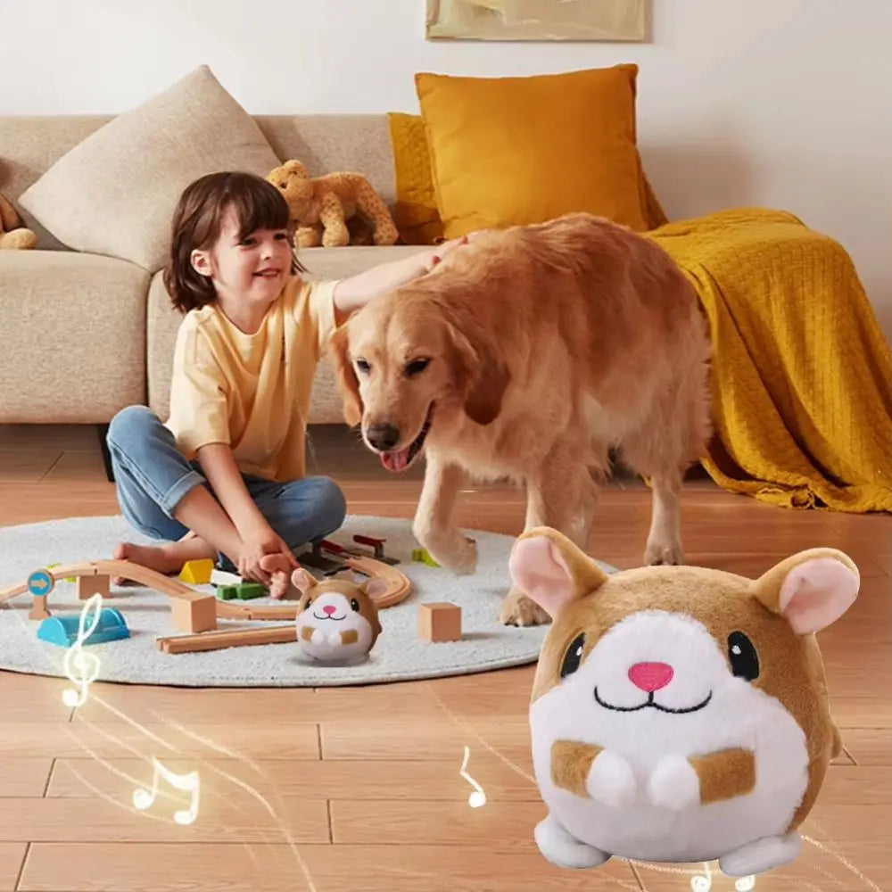Interactive Singing Plush Dog Toy with Bouncing Motion
