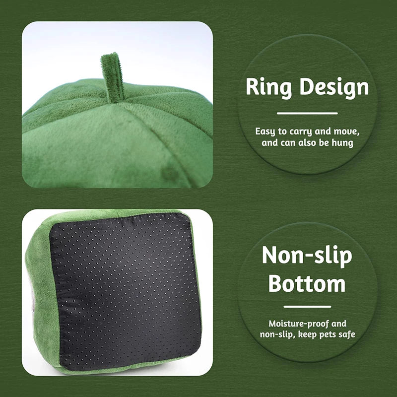 Cozy Plush Small Animal Hideout Bed with Detachable Semi-Enclosed Design