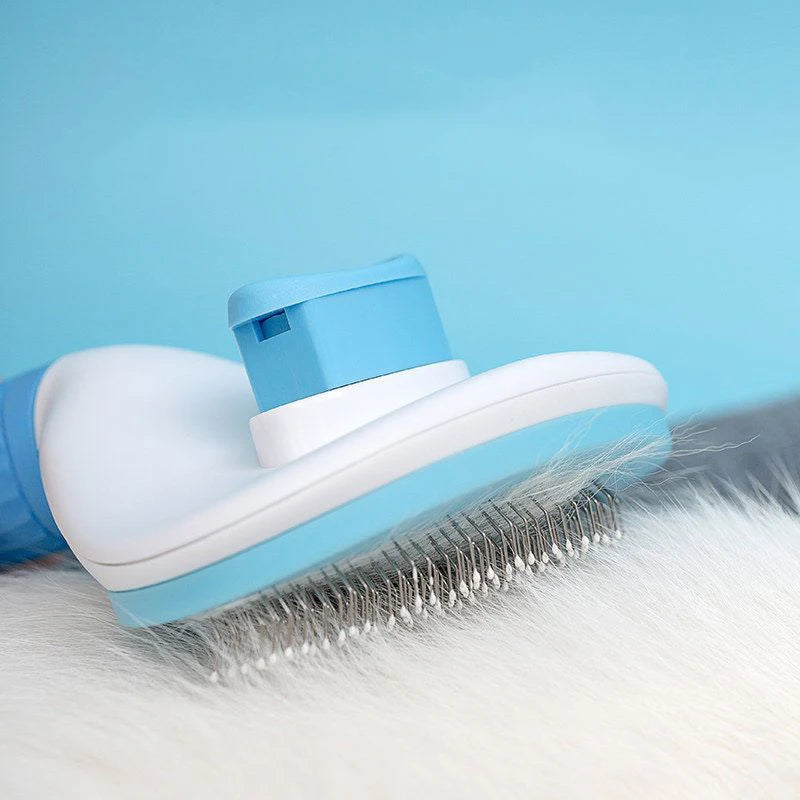 Peigne de toilettage en acier inoxydable pour animaux