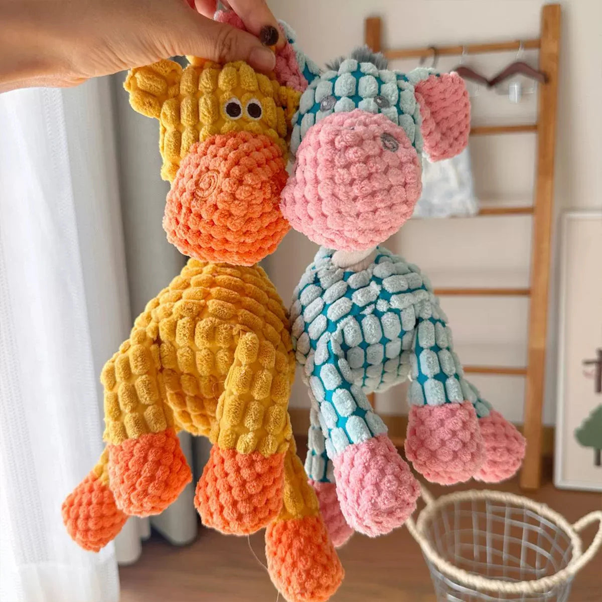 Squeaky Donkey Plush Toy for Dogs