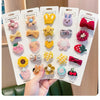 Adorable Flower Snap Clips for Baby Girls (Set of 6)