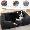 Cama de Plush Ortopédica para Perros con Borde