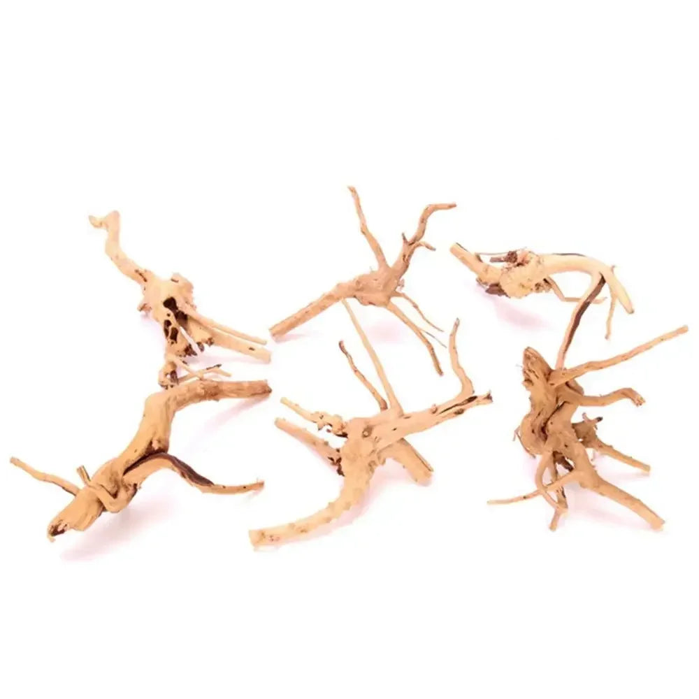 Natural Aquarium Driftwood Tree Stump Decor for Fish Tanks and Reptile Habitats