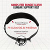 Hands-Free Dog Waist Leash with Lumbar Support and Reflective Bungee