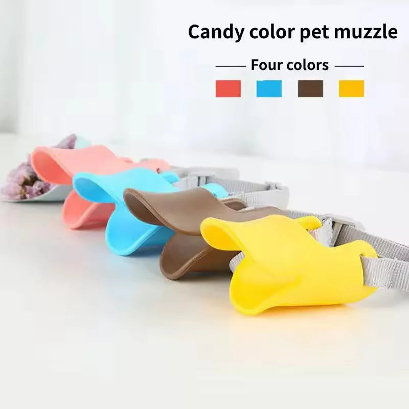 Soft Silicone Dog Muzzle for Small to Medium Dogs