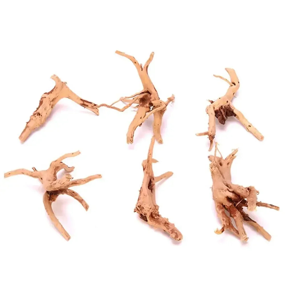 Natural Aquarium Driftwood Tree Stump Decor for Fish Tanks and Reptile Habitats