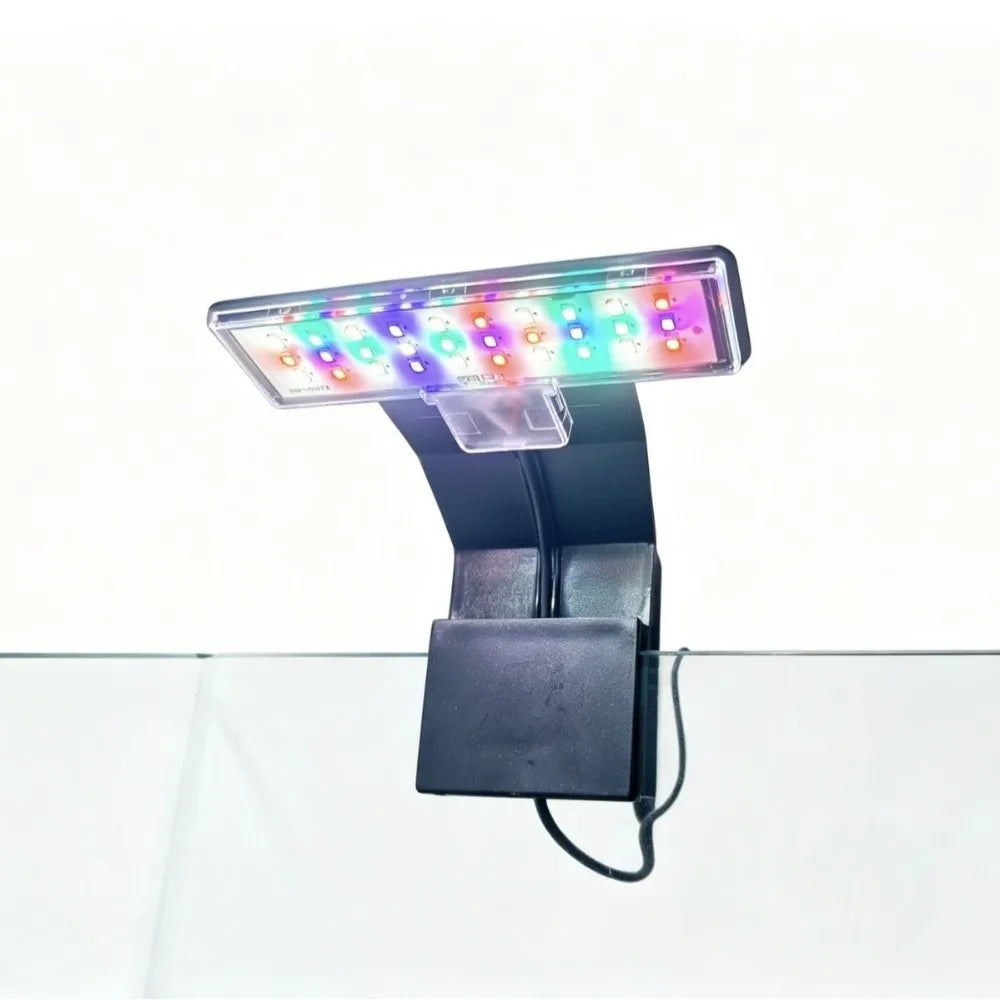 Waterproof LED Aquarium Clip Light with 3 Color Modes