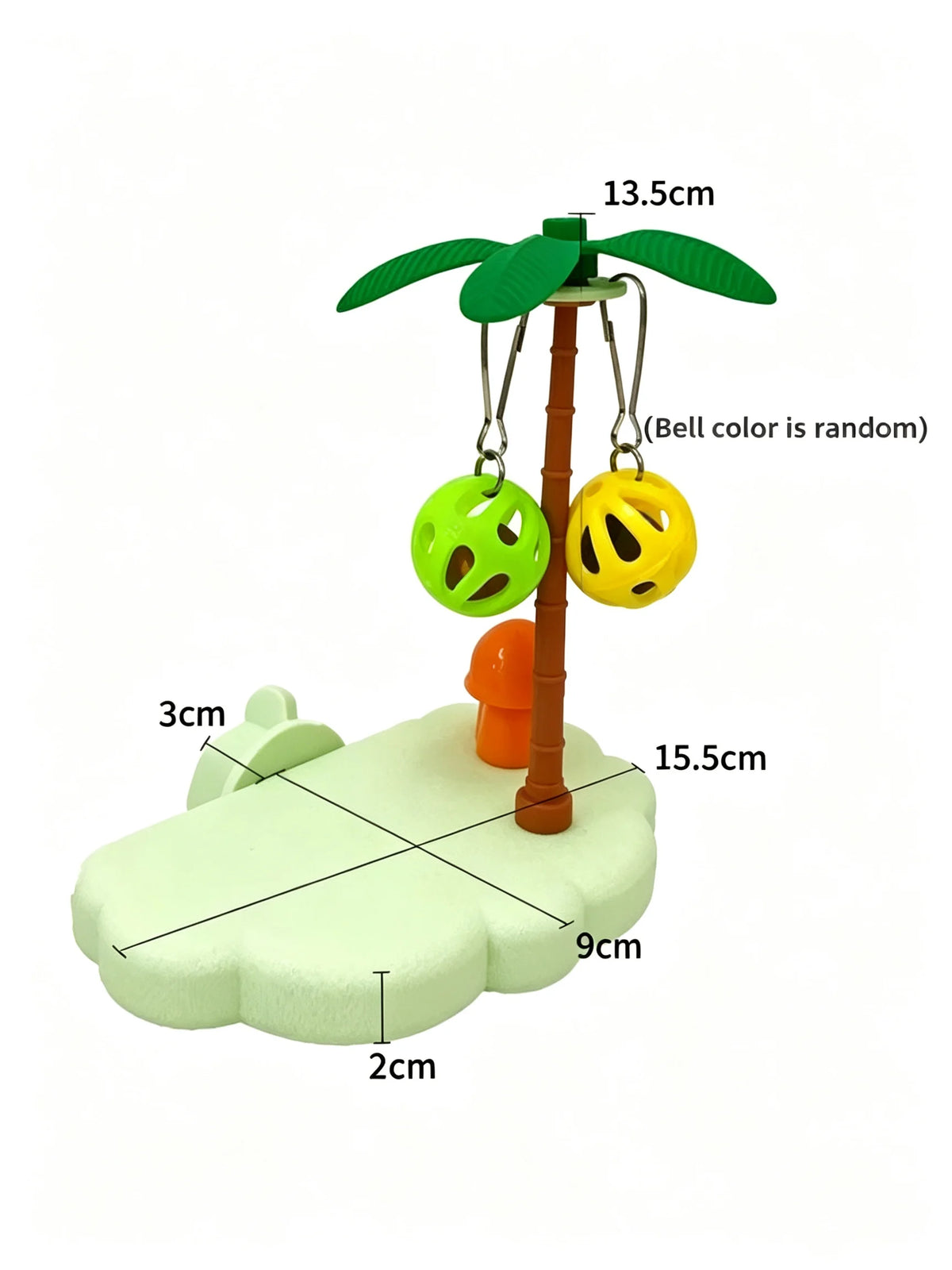 Tropical Bird Play Perch with Swing Balls