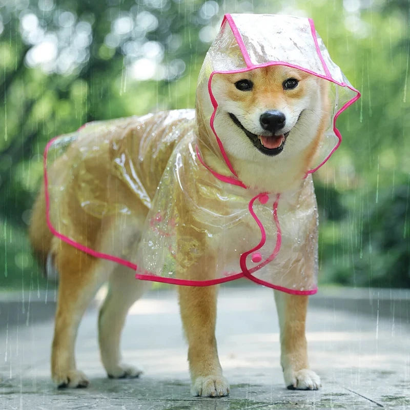Impermeable con capucha para perros