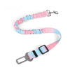 Adjustable Dog Car Safety Seat Belt with Elastic Bungee Buffer
