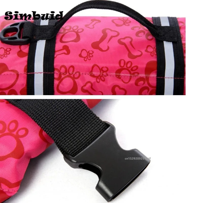 Chaleco salvavidas ajustable y reflectante para perros grandes