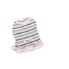 Striped Dog Dress with Bowknot - Cute Ruffle Summer Outfit for Small Dogs