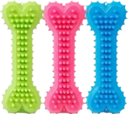 Bone-Shaped Dog Chew Toy for Teeth Cleaning and Training