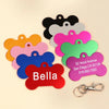 Personalized Bone-Shaped Pet ID Tag with Custom Engraving