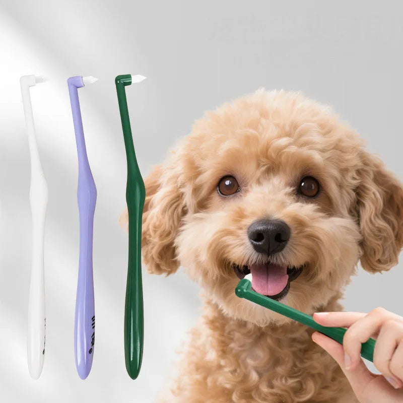 Soft Bristle Pet Toothbrush for Small Dogs and Cats