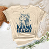 Camiseta Gráfica de Gato Neko para Mujer