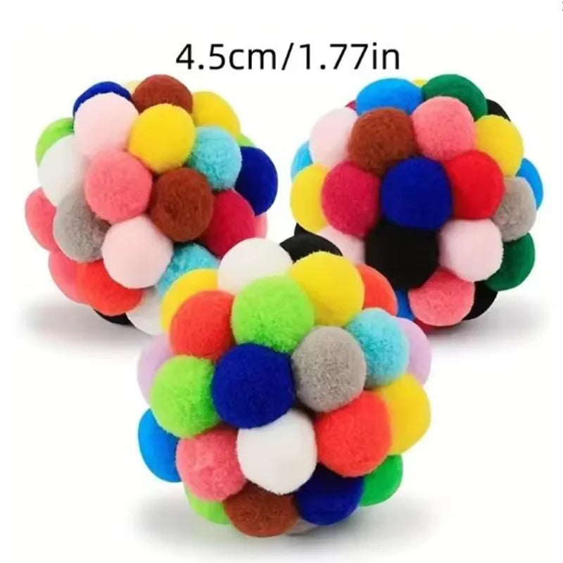 Interactive Plush Cat Ball Toy