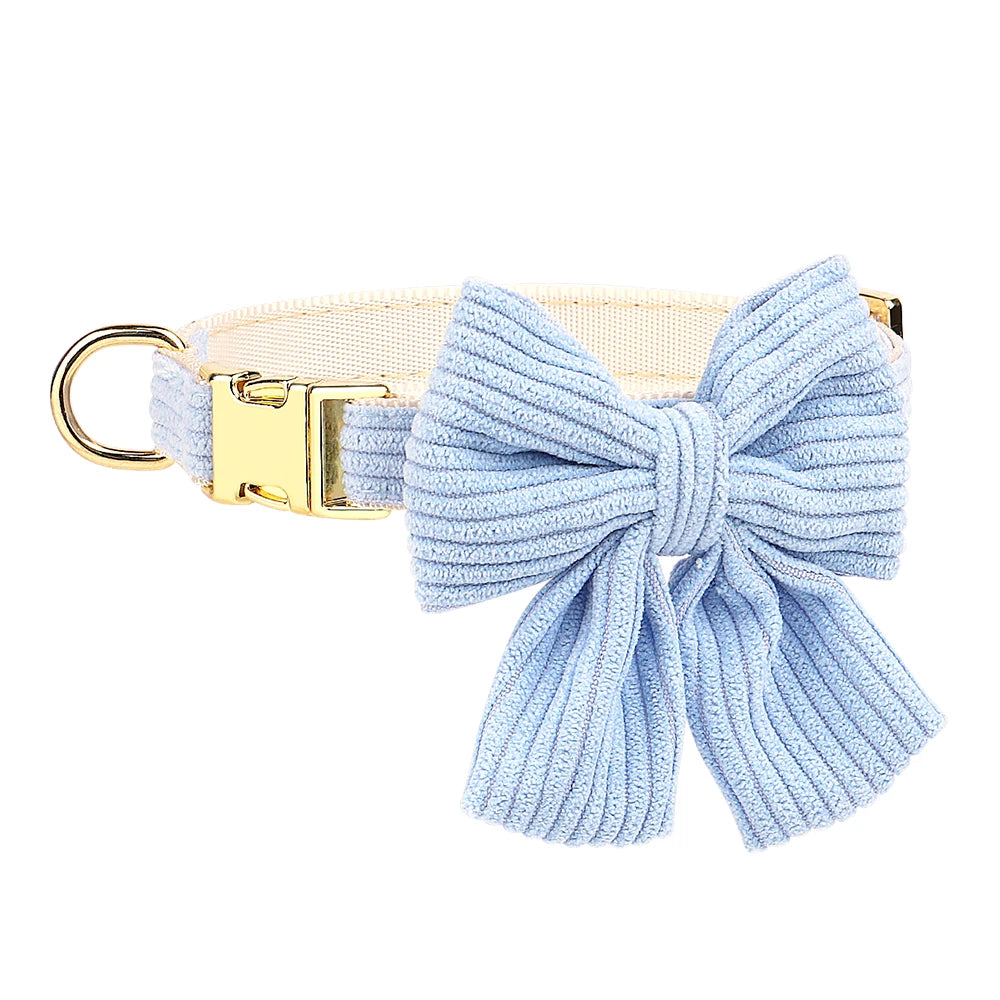 Bowknot Dog Harness, Collar & Leash Set