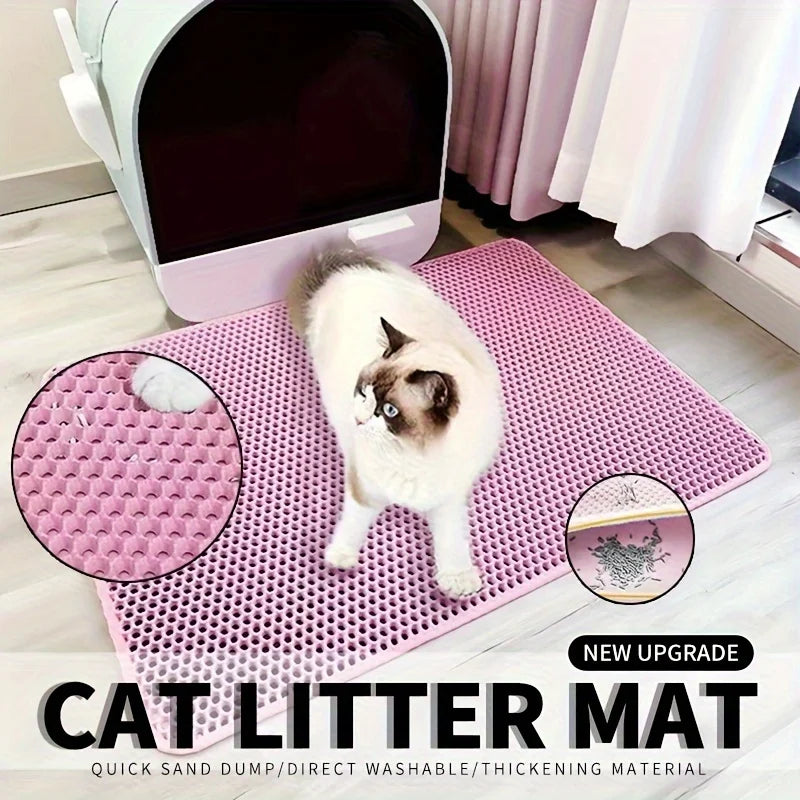 Doppelschichtiger Waben-Katzentoiletten-Matte