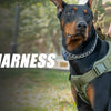 Tactical Dog Harness with Reflective Strips for Training and Outdoor Adventures