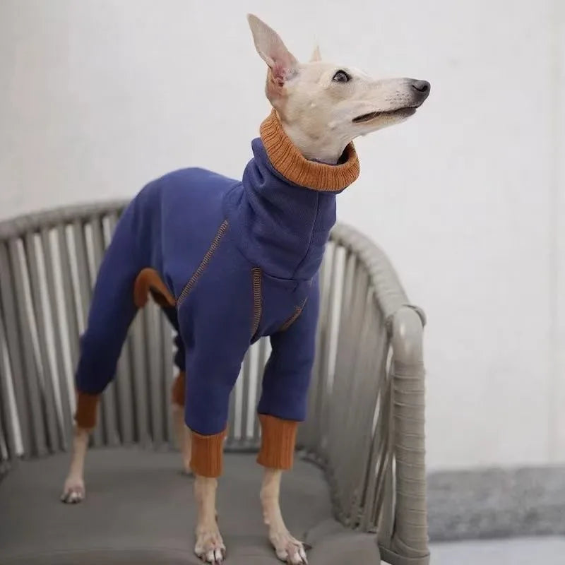 Abrigo de Felpa con Cuello Alto para Perro